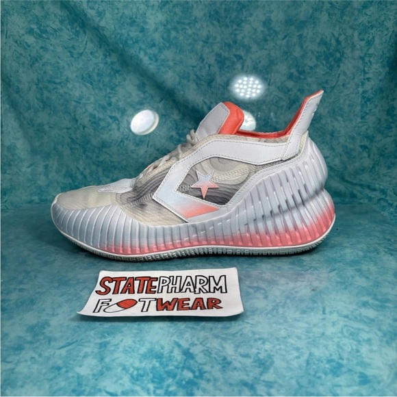 Converse All Star BB Prototype CX Mid White Pink Basketball Shoes Size 10 - Picture 2 of 7